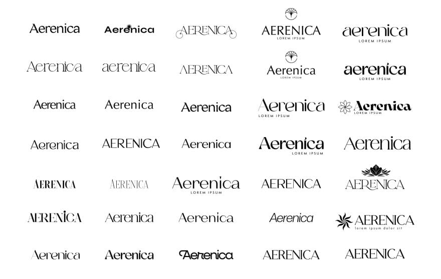 Schermata dal sito web di Aerenica