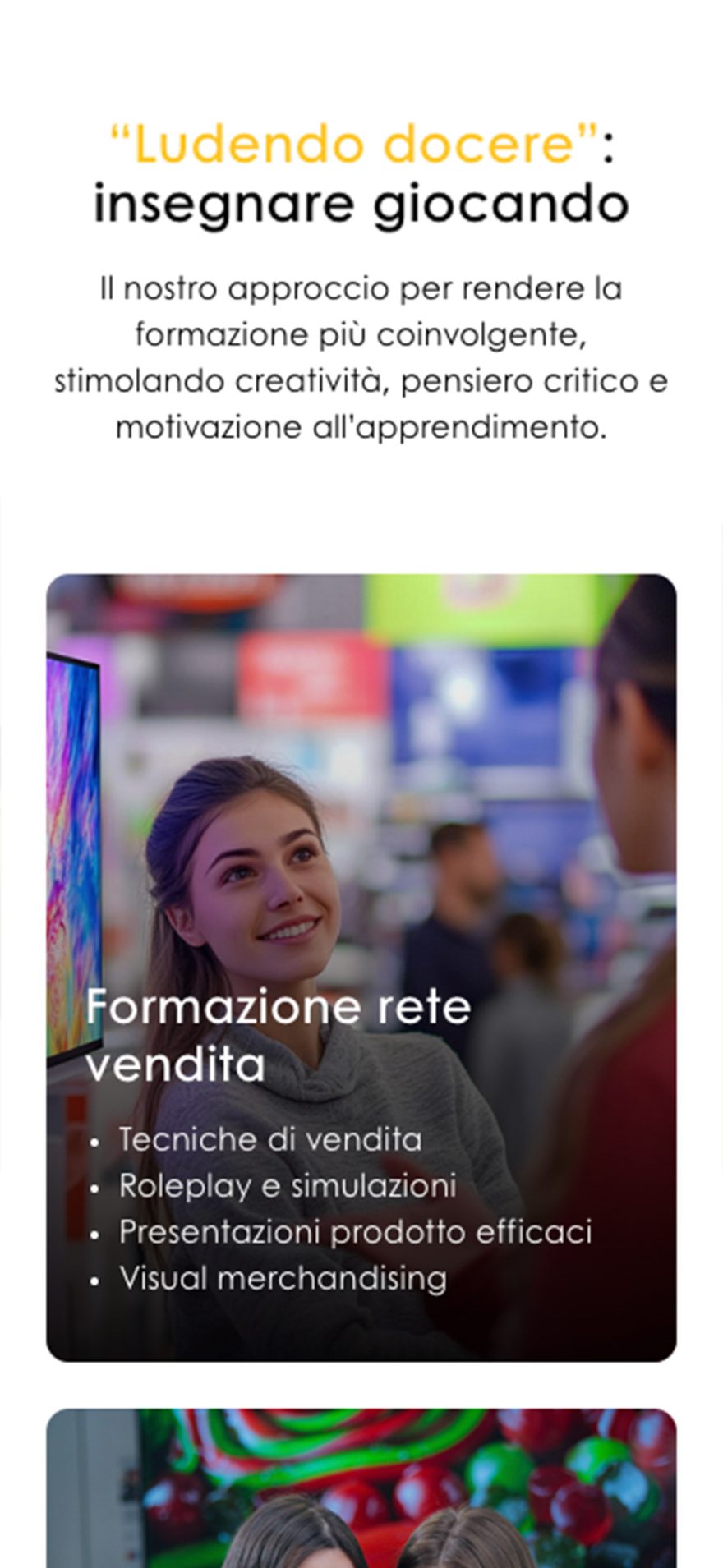 Schermata dal sito web di Pardgroup